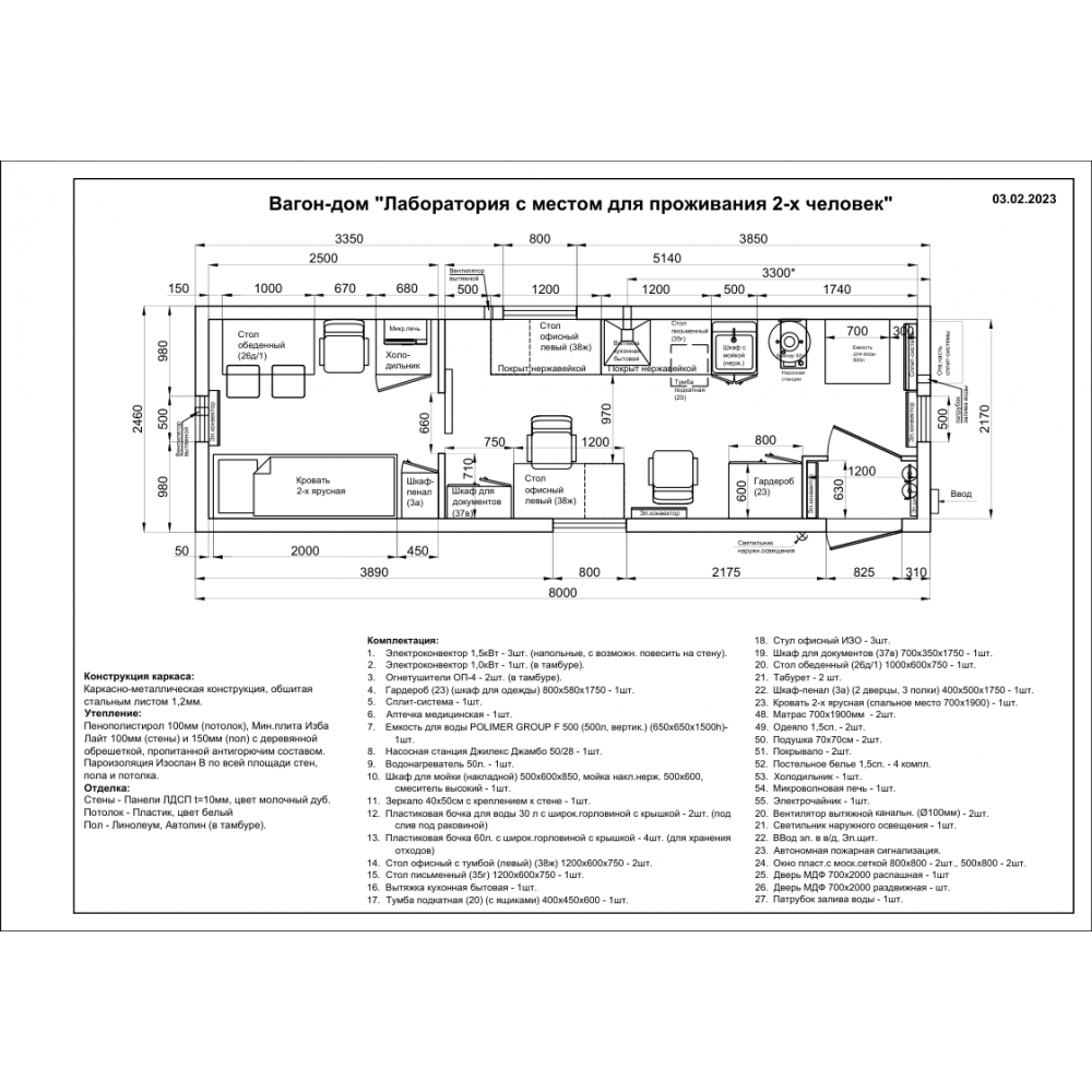 Вагон-дом лаборатория 